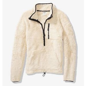 VS PINK Sherpa Teddy Half-Zip